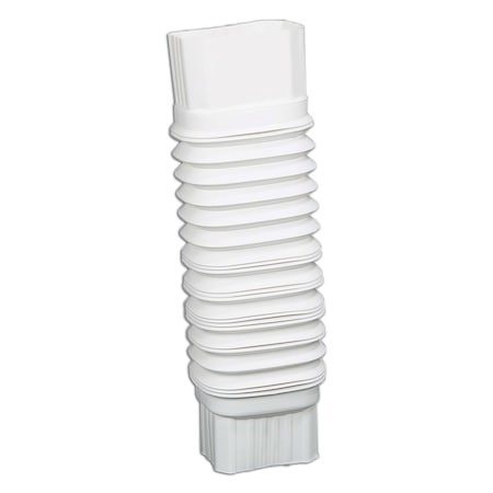 Amerimax Home Products Amerimax 2 in. H X 3 in. W X 7.5 in. L White Vinyl Gutter Elbow 37084